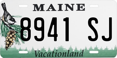 ME license plate 8941SJ