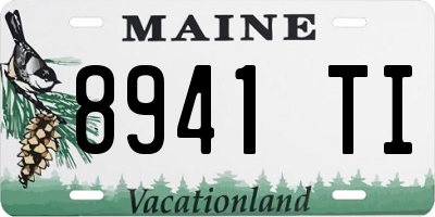 ME license plate 8941TI