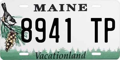 ME license plate 8941TP