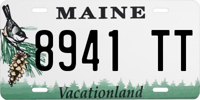 ME license plate 8941TT