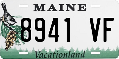 ME license plate 8941VF