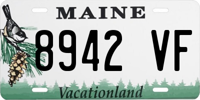 ME license plate 8942VF
