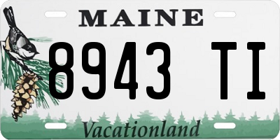 ME license plate 8943TI