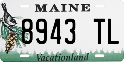 ME license plate 8943TL