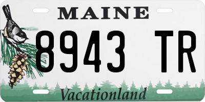 ME license plate 8943TR