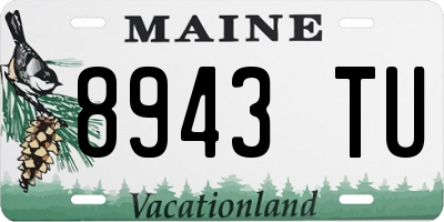 ME license plate 8943TU