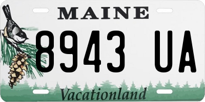 ME license plate 8943UA