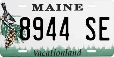 ME license plate 8944SE