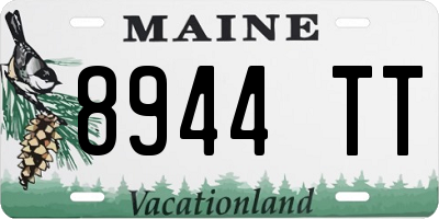 ME license plate 8944TT