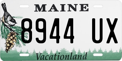 ME license plate 8944UX