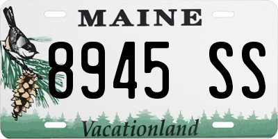 ME license plate 8945SS