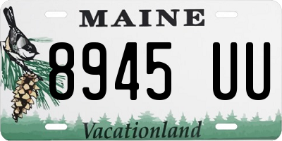 ME license plate 8945UU