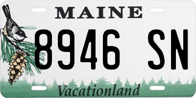 ME license plate 8946SN
