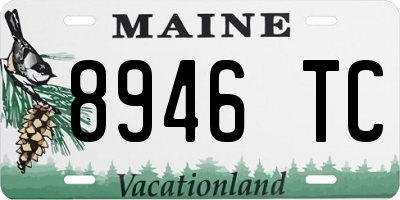 ME license plate 8946TC