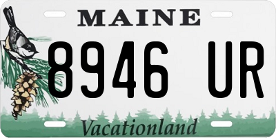 ME license plate 8946UR