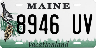 ME license plate 8946UV