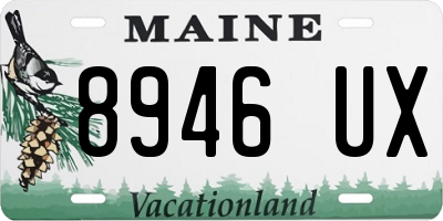 ME license plate 8946UX