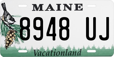 ME license plate 8948UJ