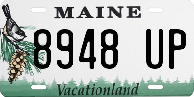 ME license plate 8948UP