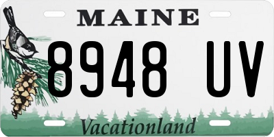 ME license plate 8948UV