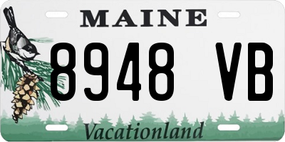 ME license plate 8948VB