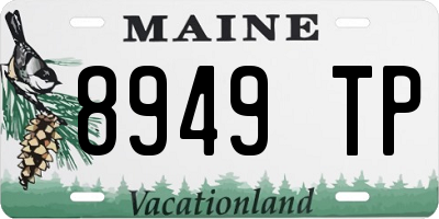 ME license plate 8949TP