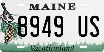 ME license plate 8949US