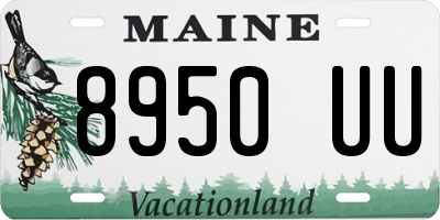 ME license plate 8950UU