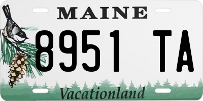 ME license plate 8951TA