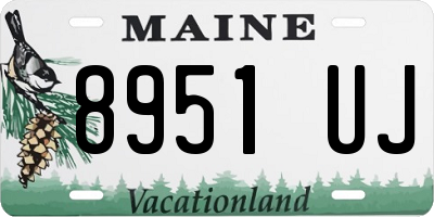 ME license plate 8951UJ