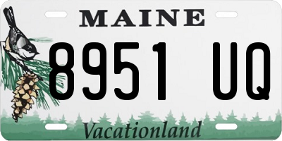 ME license plate 8951UQ