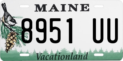 ME license plate 8951UU