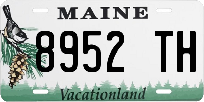 ME license plate 8952TH