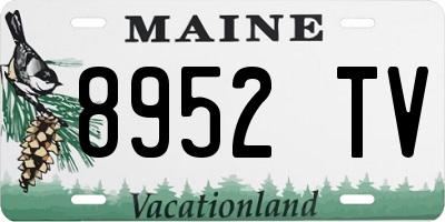 ME license plate 8952TV