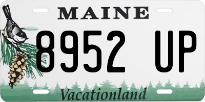 ME license plate 8952UP