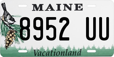 ME license plate 8952UU