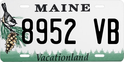 ME license plate 8952VB