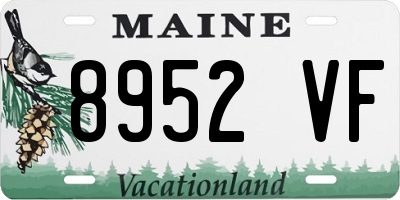 ME license plate 8952VF