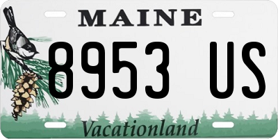ME license plate 8953US