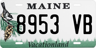 ME license plate 8953VB