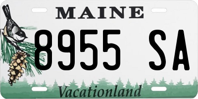 ME license plate 8955SA