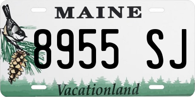 ME license plate 8955SJ