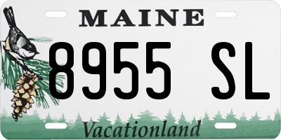 ME license plate 8955SL