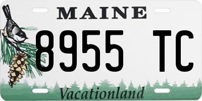 ME license plate 8955TC