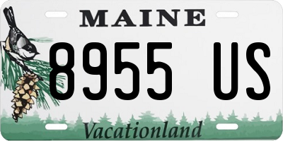 ME license plate 8955US