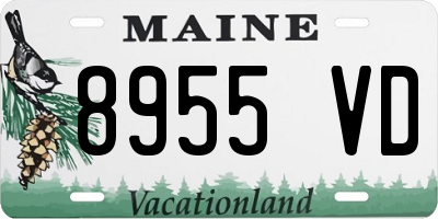 ME license plate 8955VD