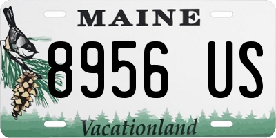 ME license plate 8956US