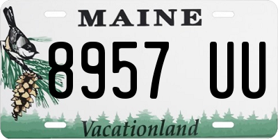 ME license plate 8957UU