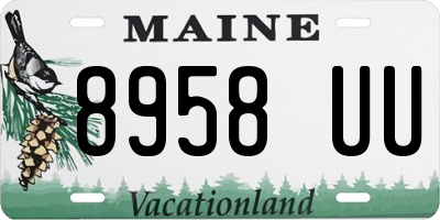 ME license plate 8958UU