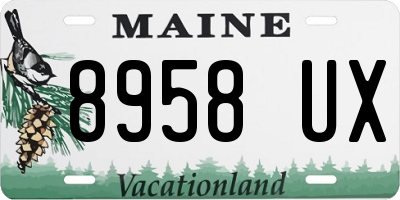 ME license plate 8958UX